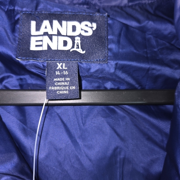Lands' End Blue Quilted Puffer Vest - Picture 6 of 6